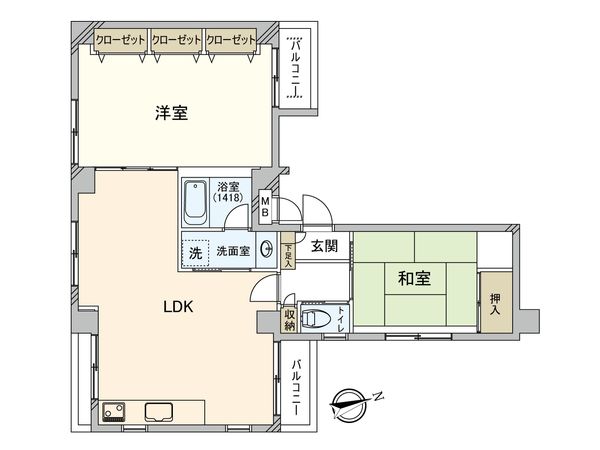 シティハイツ武蔵野 間取図(平面図)