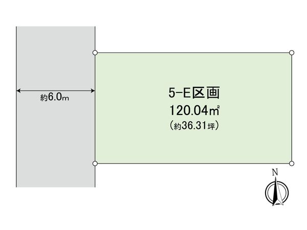 小平市鈴木町1丁目 土地 E区画 区画図