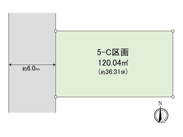 小平市鈴木町1丁目 土地 C区画 区画図