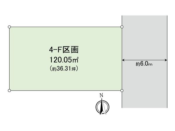 小平市鈴木町1丁目 土地 F区画 区画図