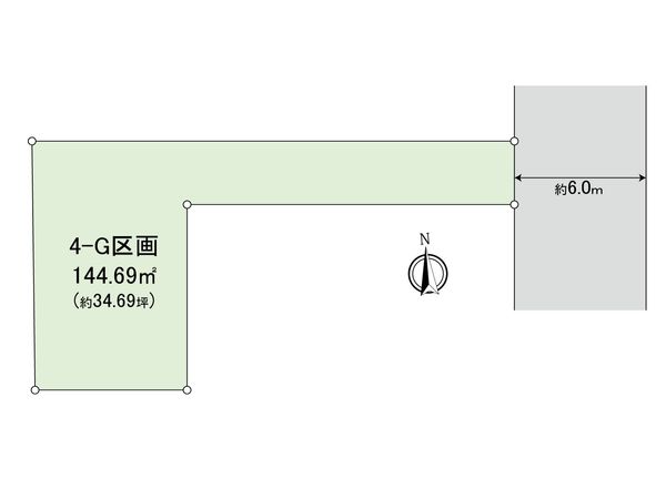 小平市鈴木町1丁目 土地 G区画 区画図