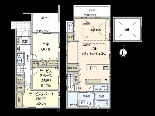 国立市東3丁目 間取図(平面図) 国立市東3丁目 間取図(平面図)