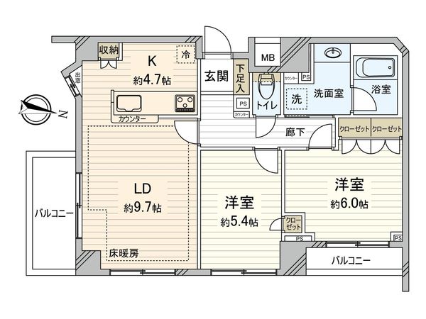 ファルティールアトラス上荻二丁目 間取図(平面図) ファルティールアトラス上荻二丁目 間取図(平面図)