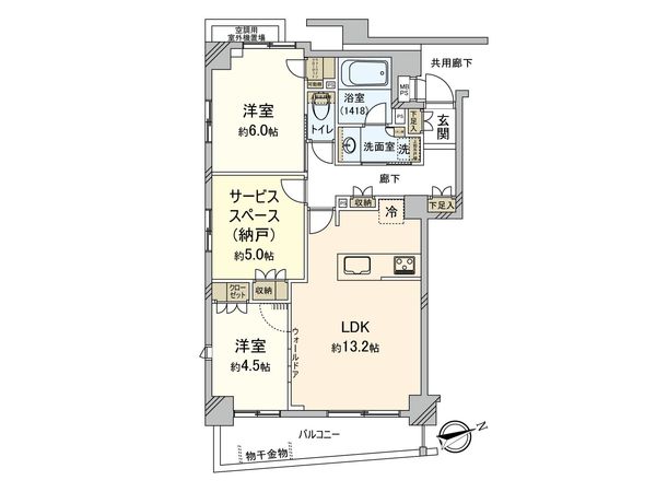 センチュリー国分寺悠凛 間取図(平面図) 間取図(平面図)