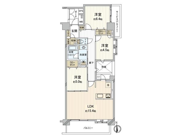 小金井武蔵野ヒルズ 間取図(平面図) 小金井武蔵野ヒルズ 間取図(平面図)