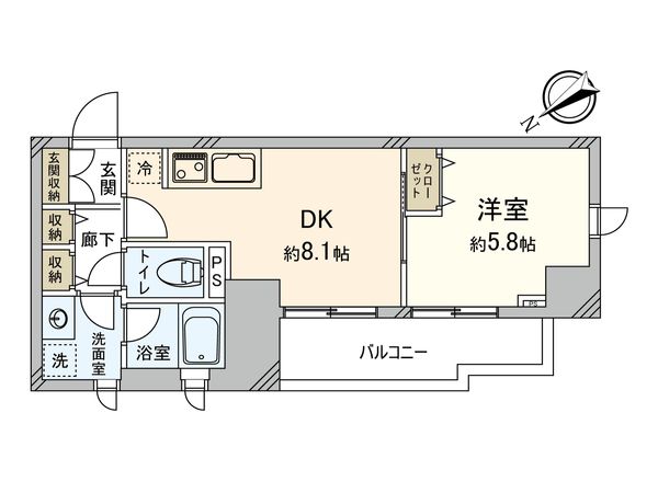 クリオ横浜桜木町ラ・モード 間取図(平面図) 間取図(平面図)