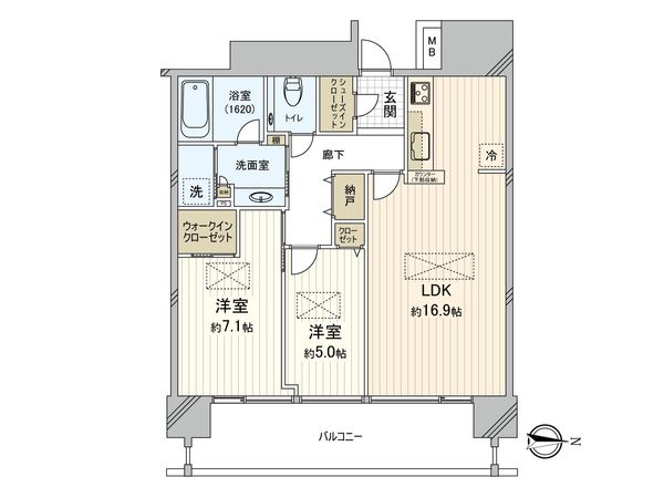 M.M.TOWERS the West 間取図(平面図) 間取図(平面図)