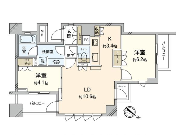 横濱紅葉坂レジデンス 弐番館 間取図(平面図) 横濱紅葉坂レジデンス 弐番館 間取図(平面図)