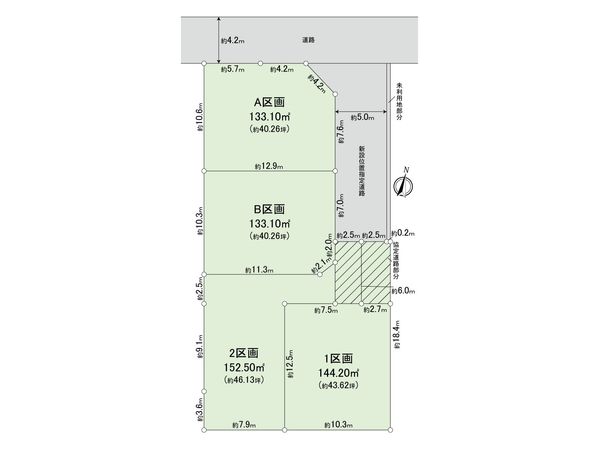 さいたま市大宮区高鼻町1丁目 1区画 全体区画図