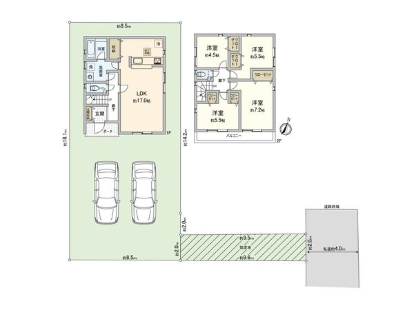 さいたま市大宮区三橋4丁目 1号棟 間取図(平面図)