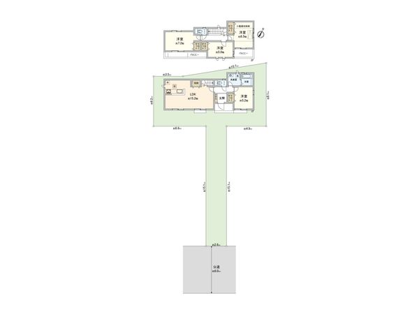 さいたま市北区吉野町2丁目 A号棟 間取図(平面図)