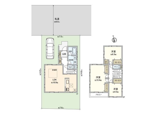 さいたま市西区大字西遊馬 I号棟 間取図(平面図)