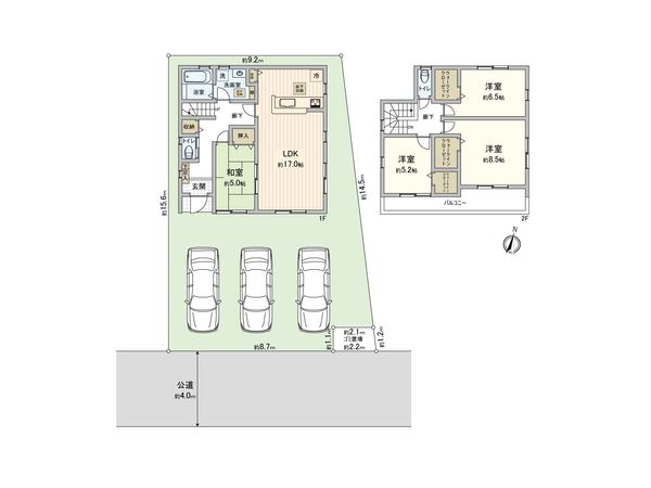 さいたま市西区宝来 5号棟 間取図(平面図) さいたま市西区宝来 5号棟 間取図(平面図)