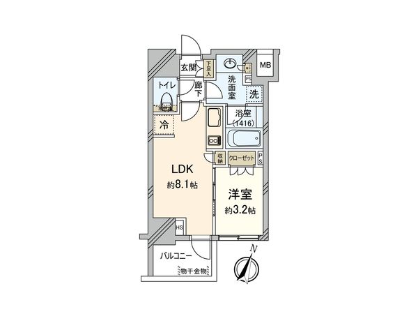 オープンレジデンシア大宮フロント 間取図(平面図)