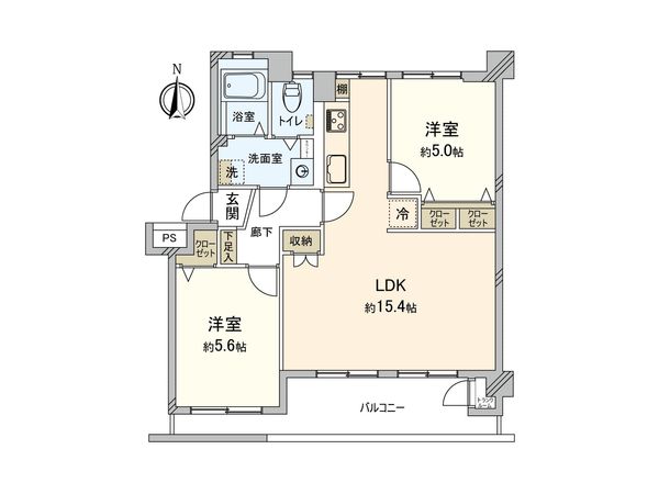 大宮吉敷町団地 1号棟 間取図(平面図)